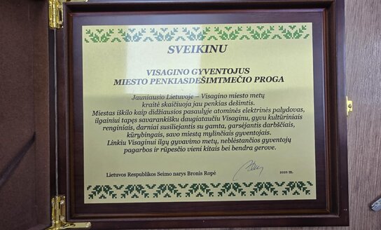 Lietuvos Respublikos Seimo nario Broniaus Ropės sveikinimas