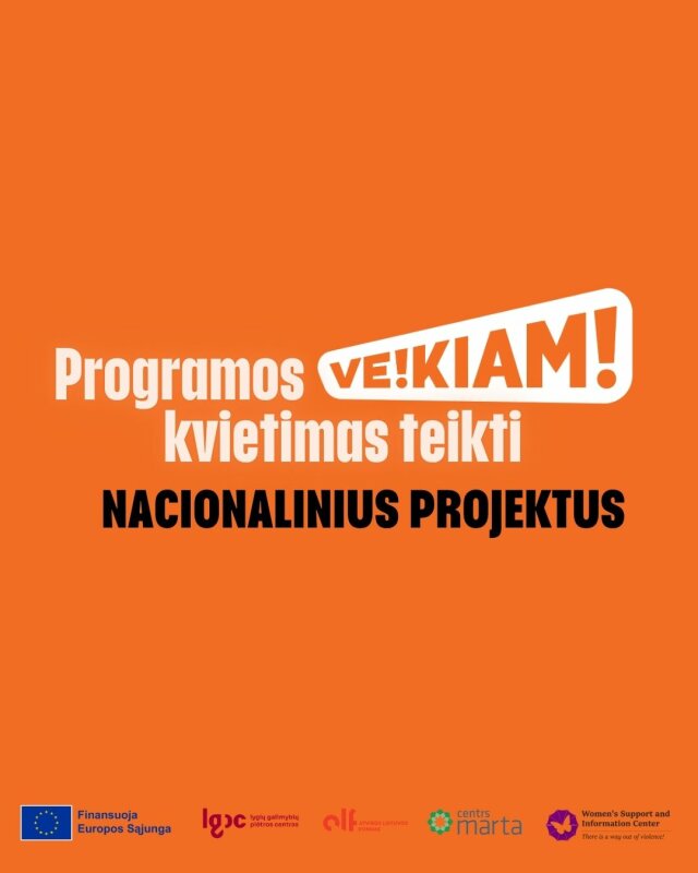 Programos VEIKIAM! nacionalinis kvietimas teikti projektus